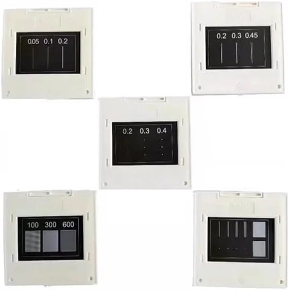 Microscope accessories kit 5PCS 50X50mm single double triple slit grating interference experiment instrument diffraction grating physical experiment microscope slide, ZGYDNM6666