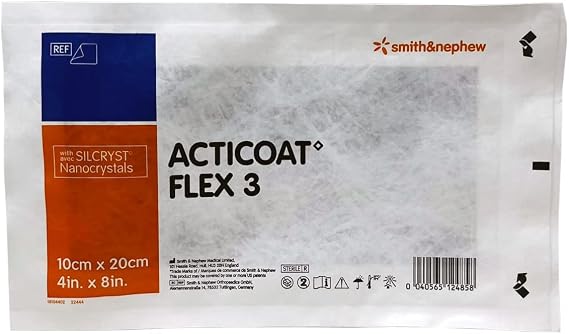 ACTICOAT Flex 3 Silver Dressing 4" x 8" (Each) # 66800417 Y