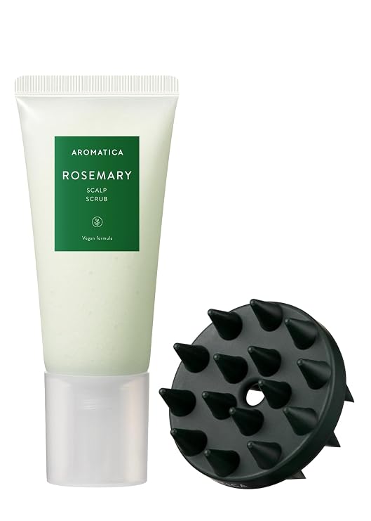 AROMATICA Scalp Scrub + Dual Scalp Care Shampoo Brush