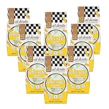 Al Dente Carba-Nada Rigatoni - Low Carb, High Protein - Keto & Point-Based Diet-Friendly, Artisanal Pasta Noodles, Cage-Free Eggs & Non-GMO Ingredients. 12 Ounce (Pack of 8)