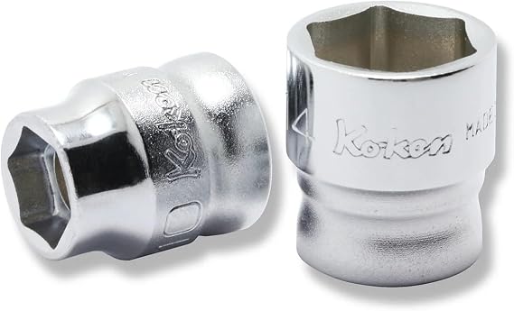 Ko-ken 3400MZ-17 3/8 Sq. Dr. Socket 17mm 6 point Length 21mm Z-series