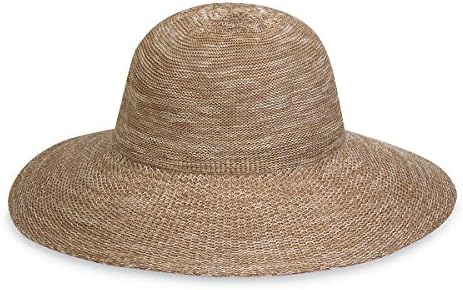 Wallaroo Hat Company Womens Victoria Diva Sun Hat Wide Brim, Packable, Adjustable, Lightweight, Medium, Summer Beach Hat
