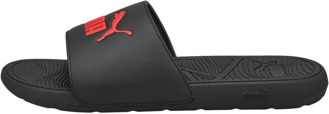 PUMA Men's Cool Cat 2.0 BX Slide Sandal Black/Red 9 Medium US