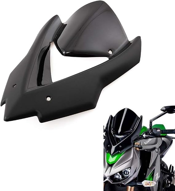 Motorcycle Windshield Windscreen Double Bubble Wind Deflectors Fits for Z1000 2014-2019