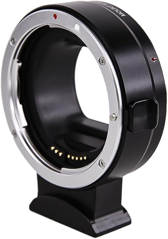 Foto&Tech EF-EOS R Mount Adapter, Auto-Focus Lens Mount Converter Compatible with EF EF-S Lens, EOS R R5 R6 R7 RP R8 Mirrorless Digital Camera Body and Red Digital Cinema Mount
