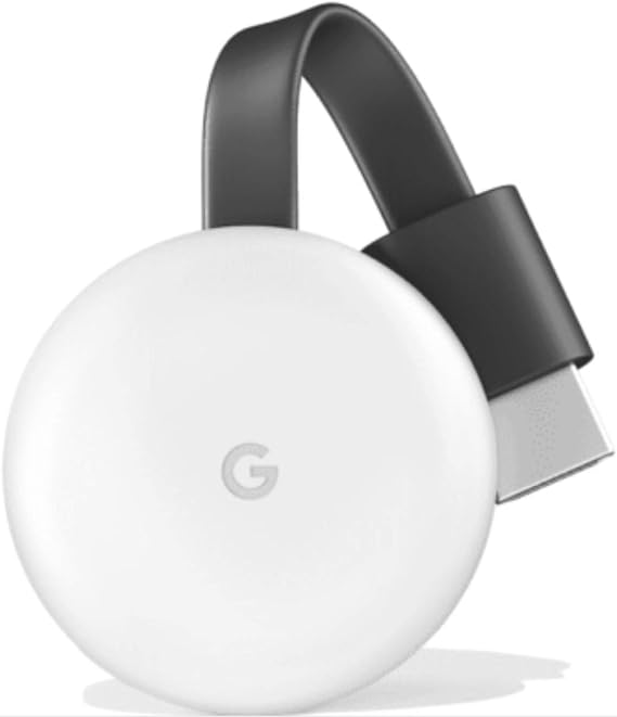 Google Chromecast - Streaming Device with HDMI Cable - Stream Shows, Music, Photos, and Sports from Your Phone to Your TV