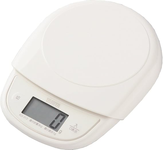 TANITA KD-313-IV Digital Cooking Scale, Maximum Weight 6.6 lbs 3 kg, Ivory