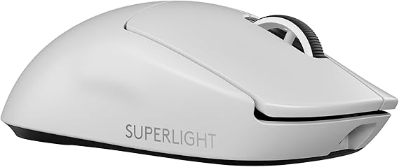 Logitech G PRO X Superlight 2 Lightspeed Wireless Gaming Mouse, Lightweight, LIGHTFORCE Hybrid Switches, Hero 2 Sensor, 32,000 DPI, 5 Programmable Buttons, USB-C Charging, PC & Mac - White | 60g, Symmetric Shape, <8kHz Polling, 44K DPI, Supports PowerPlay Wireless Charging, USB-C 5 Buttons, for PC/Mac
