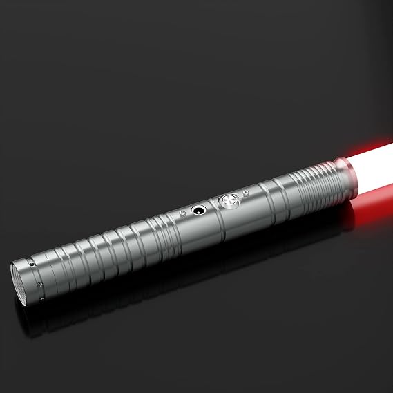 Lischwert Lightsaber, RGB 11 Colors 4 Modle Voices Light Saber, Smooth Swing & Fight Sound Effects, Gift & Cosplay Toys for Kids for Ages 6 and Up(77cm-Sliver) | Smooth Swing & Fight Sound Effects, Gift & Cosplay Toys for Kids for Ages 6 and Up(77cm-Sliver)