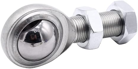 1 PC 3/4" Round Steering Shaft Support Bearing Universal Steel Body Male Rod End with 3/4" Right Hand jam nut