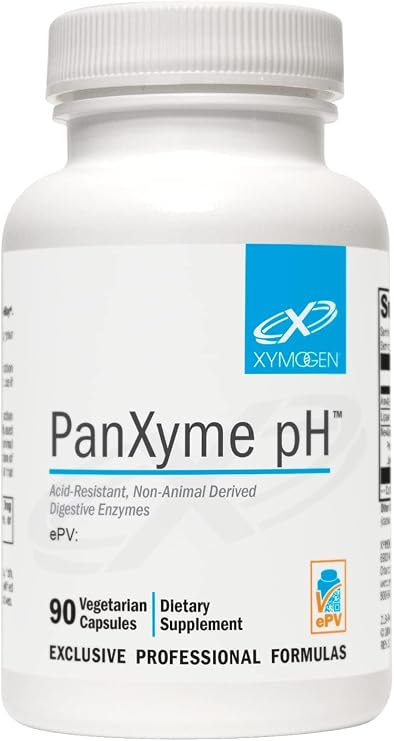 XYMOGEN PanXyme pH - Supports Healthy Digestion of Proteins, Carbohydrates, Fats & Vegetable Fiber - Vegetarian, Non-GMO & Gluten Free - 90 Capsules