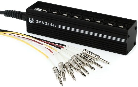 Pro Co SMAST 8-Channel TRS Combi Drop Snake - 25 Feet