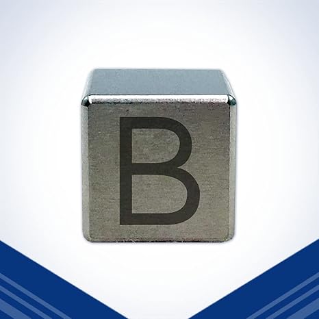 Tungsten Engraved Cube - 0.5" (B)