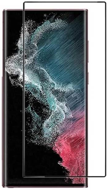 Elfia Samsung Galaxy S23 Ultra ile Uyumlu Ekran Koruyucu Tam Kapatan Pet, Siyah