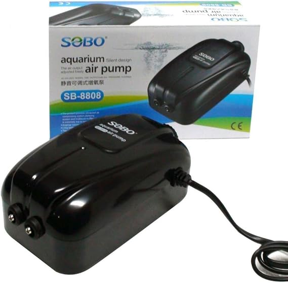Sobo Adjustable Dual Output Air Motor SB-8808 10W 12 Lt/min
