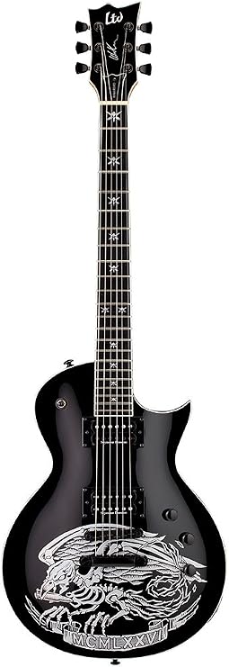 ESP LTD Will Adler Warbird Electric Guitar Graphic Black