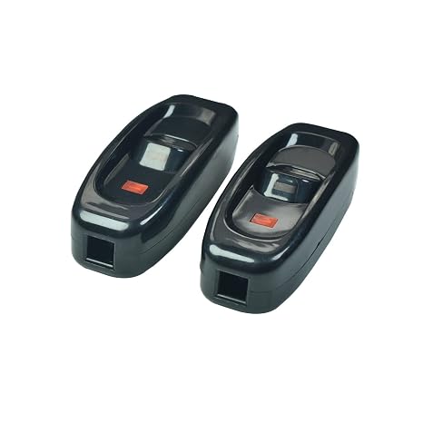 Inline Cord Switch On/Off 10A 250V Lamp Replacement Appliance Electric Power Rocker for Table Lamp Desk Light Bed Gw320. Black (2 Pack)