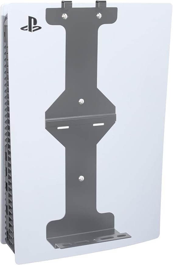 Funturbo PS5 Wall Mount Stand, PS5 Mount on Wall Kit Vertical Stand for PlayStation 5 Original (Disc and Digital) - Not for PS5 Slim