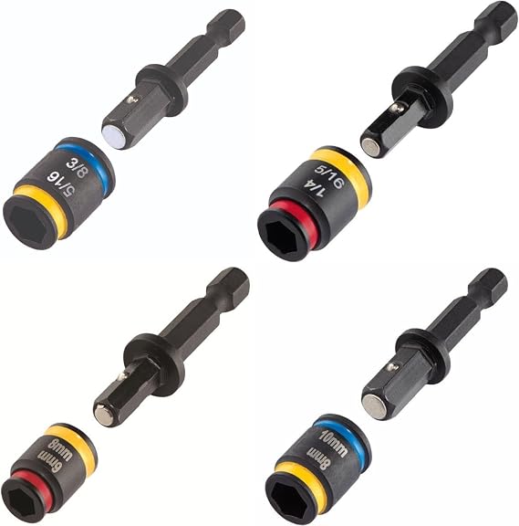 Malco MALCOMBO1 2 in. C-Rhex Cleanable, Reversible Magnetic Hex Driver, 4 Piece Set