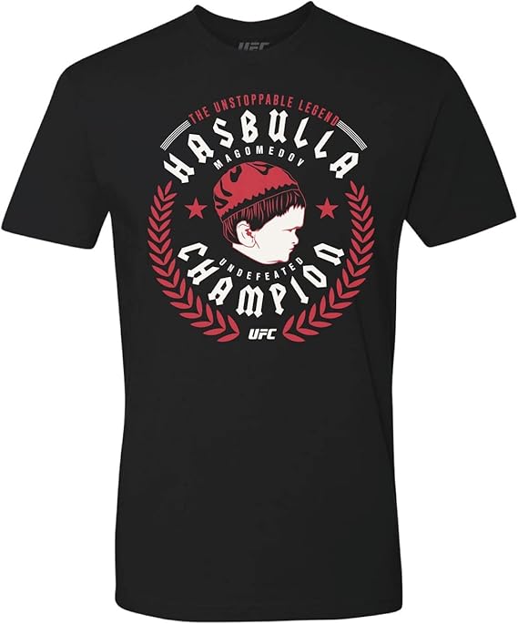 UFC Hasbulla Legend Profile Men's Short Sleeve T-Shirt, Black, Small