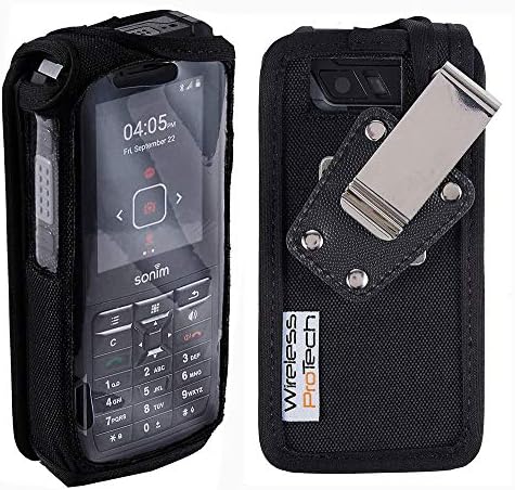 Case Compatible with Sonim XP5S Phone Model XP5800. Ballistic Nylon Fitted Case with Heavy-Duty 4 Position Belt Clip