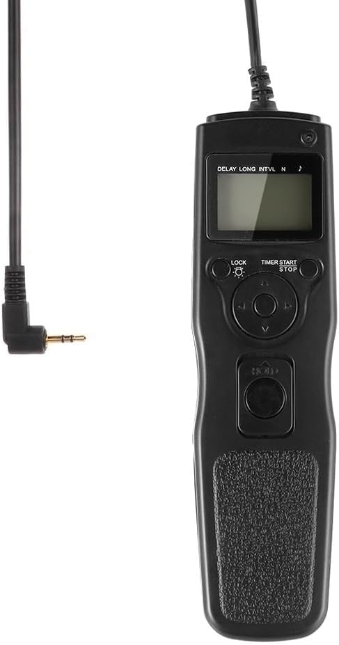 Hersmay LCD Timer Remote Shutter Release Camera Shutter Release Intervalometer Remote Control for Canon EOS M6 M5 R8 RP R7 R10 R R6 R6 Mark II 1300D 850D 800D 760D 750D 700D 650D 600D 550D 250D 200D 900D D 80D 80D 0d 28d 32d