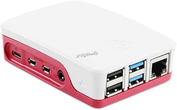 for Raspberry Pi 4 Model B Official Cover Case - Red/White @XYGStudy