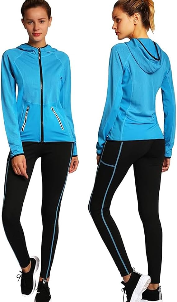 Active Wear Sets for Women -Workout Clothes Gym Wear TracksuitsYoga Jogging Track Outfit Legging Jacket 2 Pieces Set