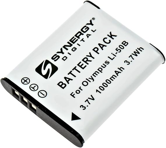 LI-50B Lithium-Ion Battery - Ultra High Capacity (1000 mAh) - replacement for Olympus LI-50B Battery