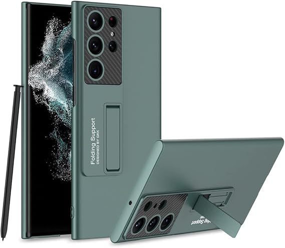 Spia Samsung Galaxy S23 Ultra ile Uyumlu Kılıf Yeşil Carax Sert Kapak Orijinal (Samsung Galaxy S23 Ultra ile Uyumlu, Yeşil)
