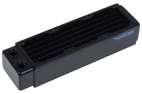 Alphacool NeoS XT45 Full Copper 60mm Triple Radiator (14224) | Full Copper Fins, Channels, and Chambers, Separated Chambers, High Flow Rates, Flat Chambers