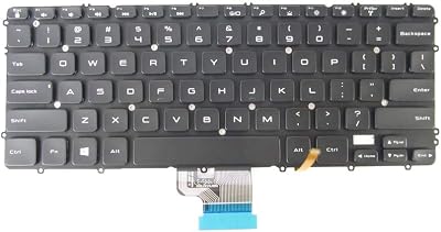 Abakoo New Keyboard Compatible with Dell Precision M3800 XPS 15 9530 0WHYH8 WHYH8 0HYYWM PK130YI2A00 V143725AS1 with Backlit US Black