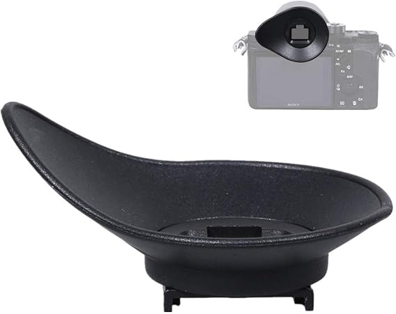 Oval Rotatable Camera Eyecup Eyepiece Viewfinder Eyeshade for Sony A9II A7RIV A7RIII A7III A7RII A7SII A7II A7 A7S A7R Mark IV III II A7M3 A9 A58 A99II Replaces Sony FDA-EP18 FDA-EP16 FDA-EP15 Eye Cup