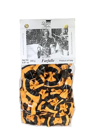 Antica Madia Farfalle Pasta with Paprika and Black Squid Ink