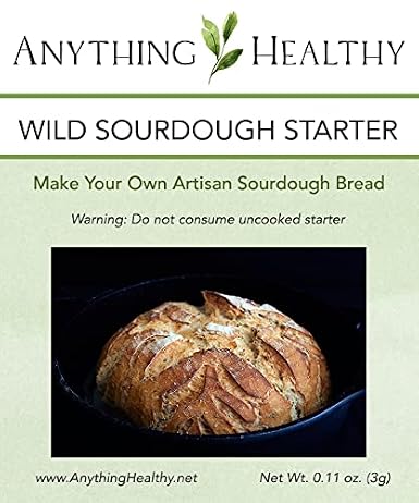 Wild Wheat Sourdough Starter - Dehydrated, Dried Sourdough Starter for Baking Bread- Sour Dough Starter-Sourdough Bread Starter- Best Customer Service, Contact for any Questions