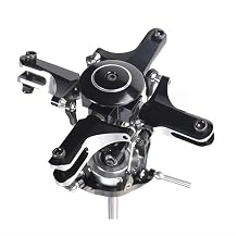 TAROT RC Aluminum Alloy CNC 450 Helicopter Quadcopter Rotor Head Set With Swashplate Black TL45053 (Black)