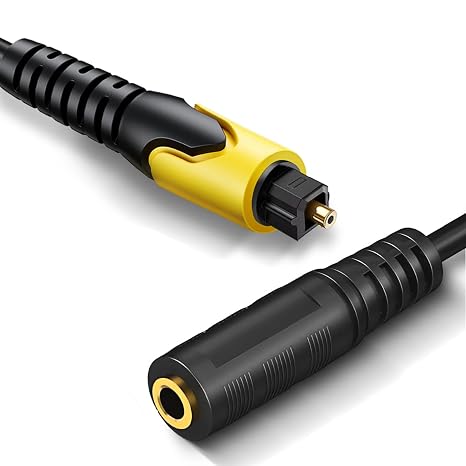 192KHz DAC SPDIF Optical to 3.5mm AUX Speaker Audio Converter | Signal from TV Optical to AUX Speaker Only, Must Be Powered by Its USB Cable, TV Audio Output Format Must Set to PCM Stereo