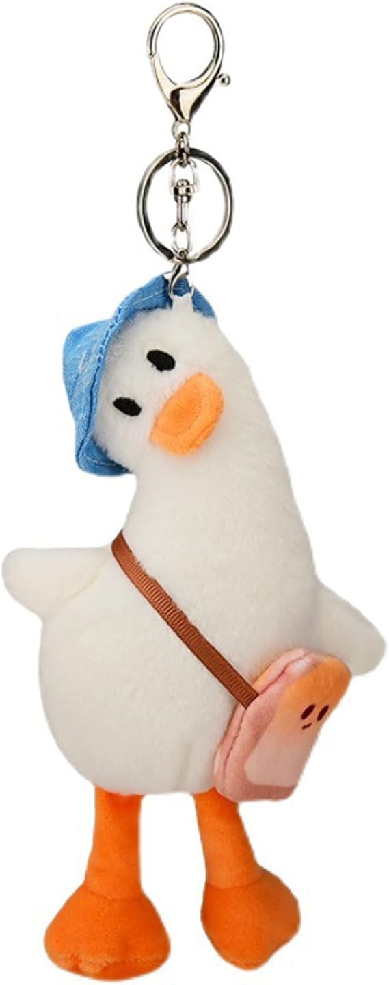 Plush Duck Keychains Ducklings Stuffed Animals Key Chains Ornaments Pendants