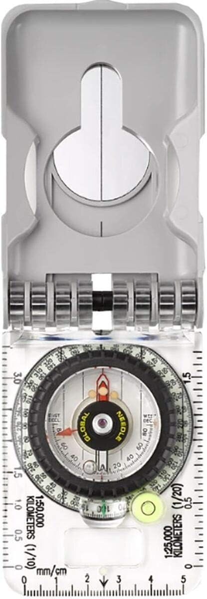 Brunton TruArc 20 Luminous Expedition Compass Glow in the Dark Sighting Tool with Protective Boot Global Needle & Clinometer Night Navigation for Search & Rescue