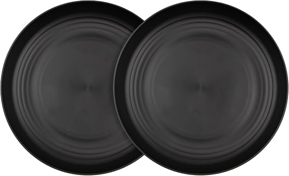2Pcs Wheat Straw Plates, Unbreakable Dinner Plates 9 Inch