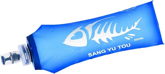 Foldable Gourd 250ml/500ml - Botaless BPA Water, Light Blue Silicone