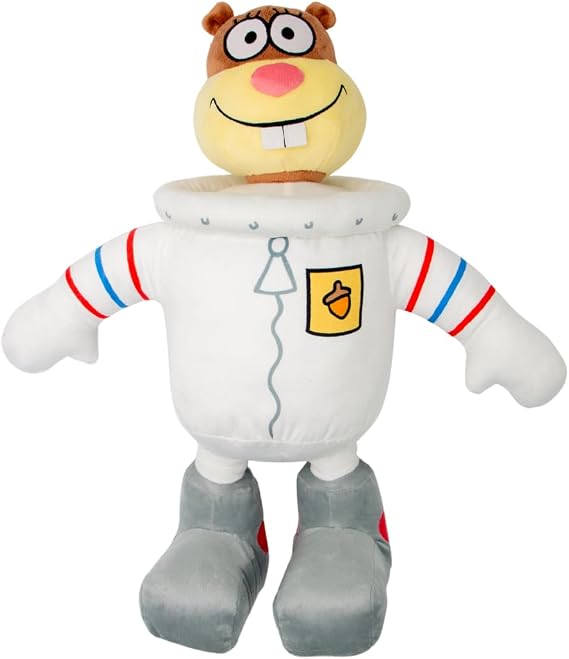 Spongebob Squarepants Sandy Cheeks Plush Cuddle Pillow, Super Soft & Cozy, (Officially Licensed Product) by Franco Collectibles