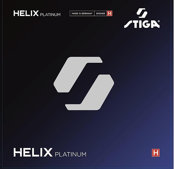 STIGA Table Tennis Rubber Helix Platinum H Sponge Hardness 50 Tension Back Soft Control Speed Balance MAX 2.2