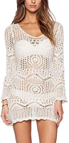 Wander Agio Beach Tops Sexy Perspective Cover Dresses Bikini Cover-ups Net Coverups