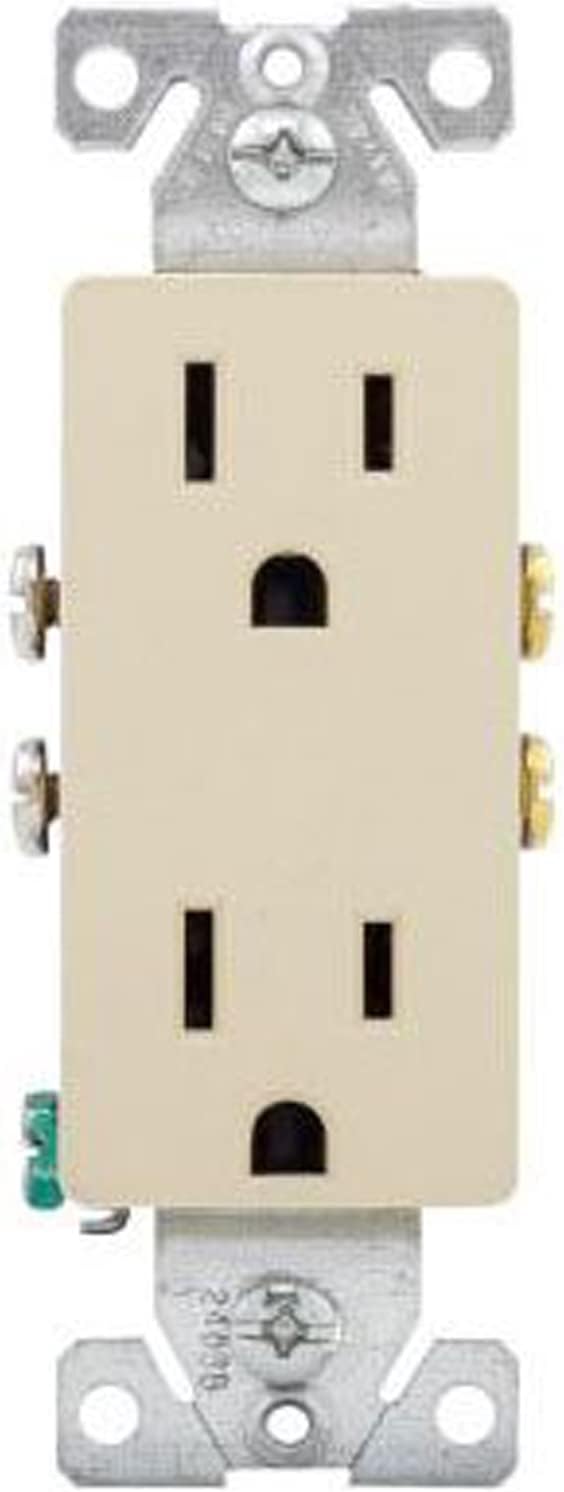 1080P HD Wi-Fi Functional Wall Outlet Receptacle Spy Camera P2P WiFi Power Plug Socket Hidden Nanny Cam Spy Camera, 120V AC Wired (Color: Ivory/Type: Square Face)