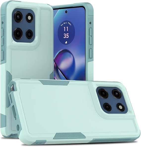 for Motorola Moto G Stylus 2025 Case,Military Grade Protection Heavy Duty Shockproof Dual Layer Rugged Protective Bumper Phone Cover Case for Moto G Stylus 5G 2025,Mint Green