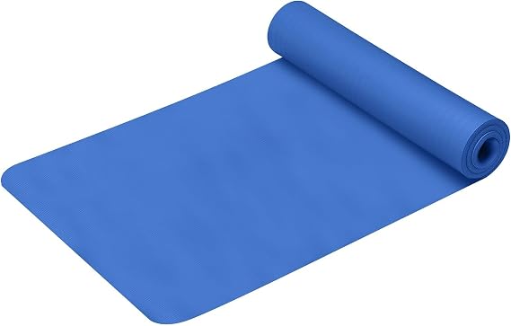 Yoga Mat Thick,2025 New Upgrade 1/5" Thick Anti-Tear Non Slip High Density Exercise Yoga Mat with Carrying Strap,Black Yoga Mat for Floor,Workouts,Gym,Fitness,Home Yoga,Stretching,Pilates
