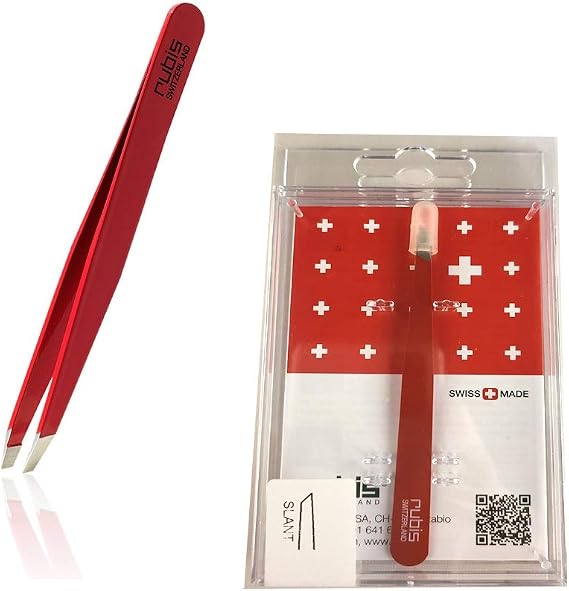 Rubis Swiss Cross Classic Slant Tweezers 1K101
