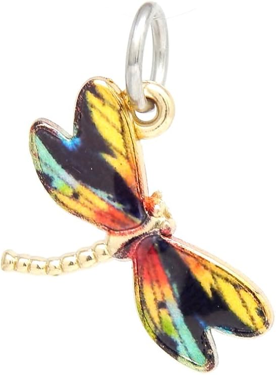 J&M Dangle Dragonfly Charm Bead for Charms Bracelets