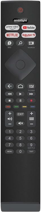 Philips LCD LED Android Smart TV için Uyumlu Evrensel Uzaktan Kumanda - 58PUS8506/62, 65PUS7906/62, 50PUS8505/62, 58PUS8505/62, 50PUS8007/62, 65OLED937/12, 65OLED805/12 ile Uyumludur [ Mikrofonsuz ]
